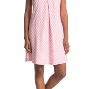 Tommy Bahama Pink Plaid Mini Dress